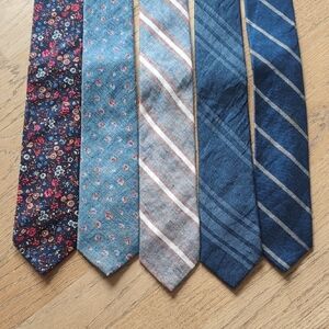 J Crew Men's Floral and Striped Tie Set